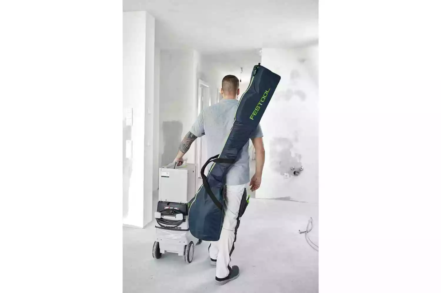 Festool LHS 2-M 225 EQ/CTM 36-Set PLANEX 400W Langnek schuurmachine en bouwstofzuiger set