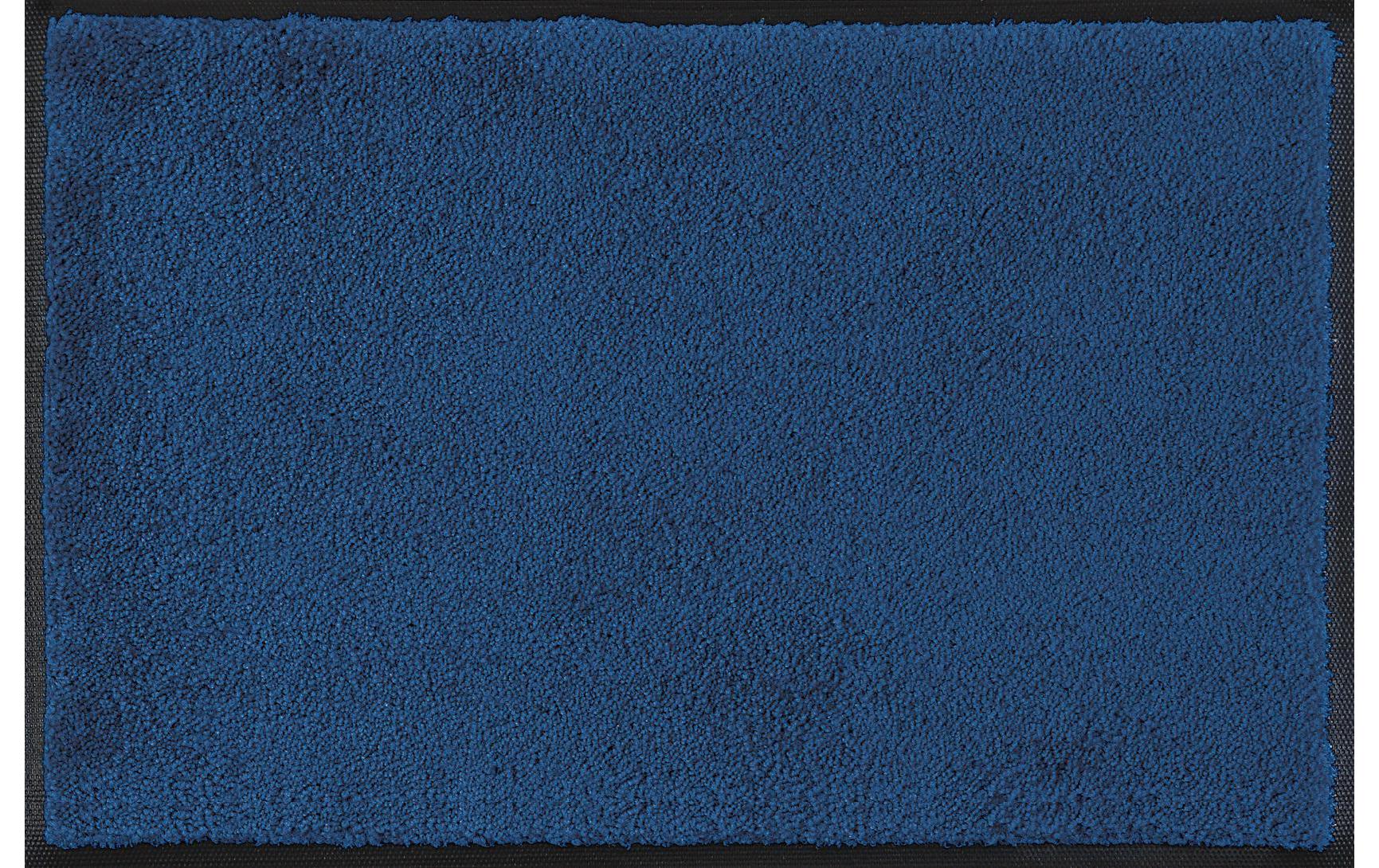 Fussmatte Marineblau, 60 cm x 90 cmPflegeleichte und rutschfeste Schmutzfangmatte