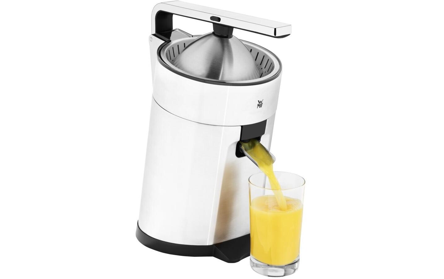 Zitruspresse Profi Plus Silber matt<br>Saftpresse mit universellen Entsafter-Presskegel