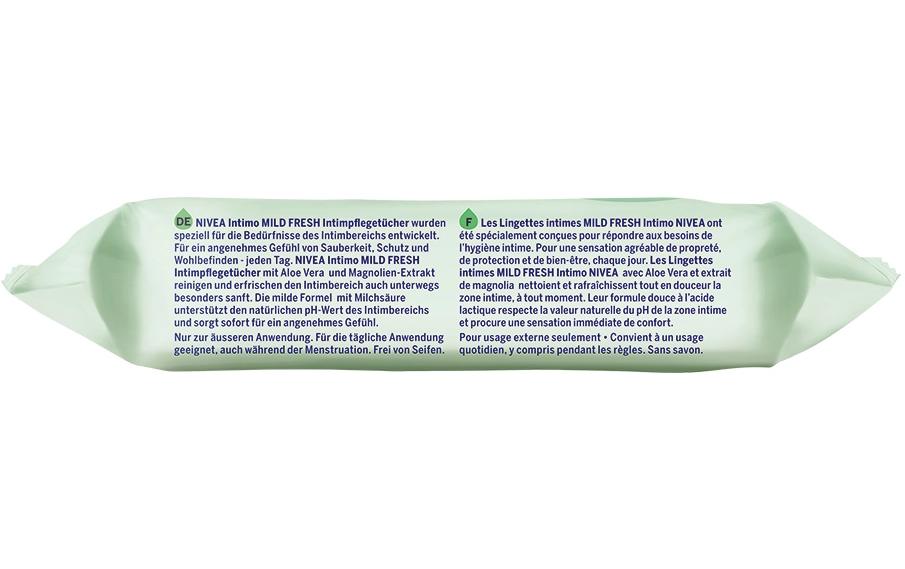 Intimpflege Mild Fresh 15 StückMilde Intimpflege-Tücher mit Aloe-vera und natürlicher Milchsäure