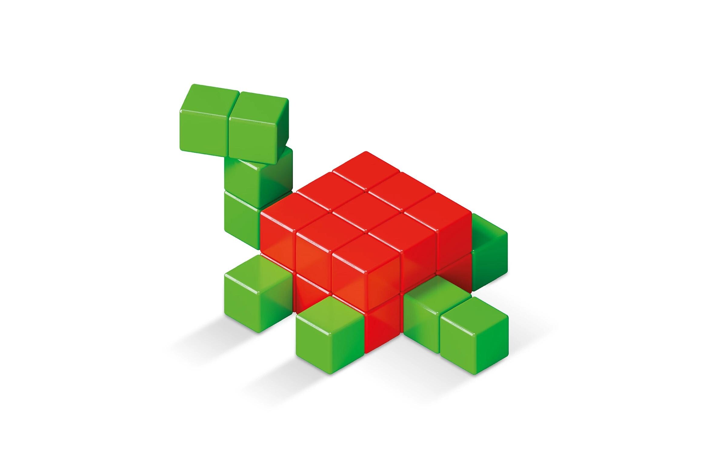 Bausteinmodell Full Color Green line Crystal 64 Teile<br>Innovatives, auf Magnetismus basierendes Konstruktionsspiel