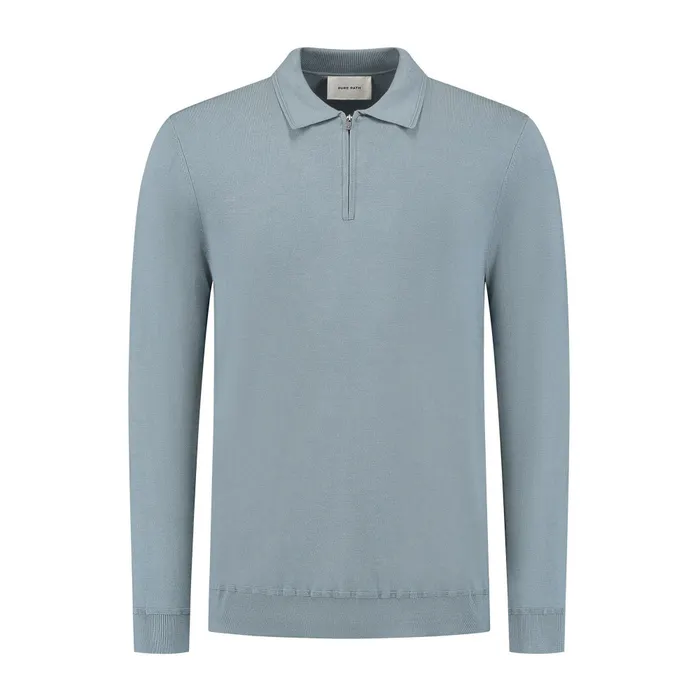 Pure Path Knitwear Halfzip Polo Heren