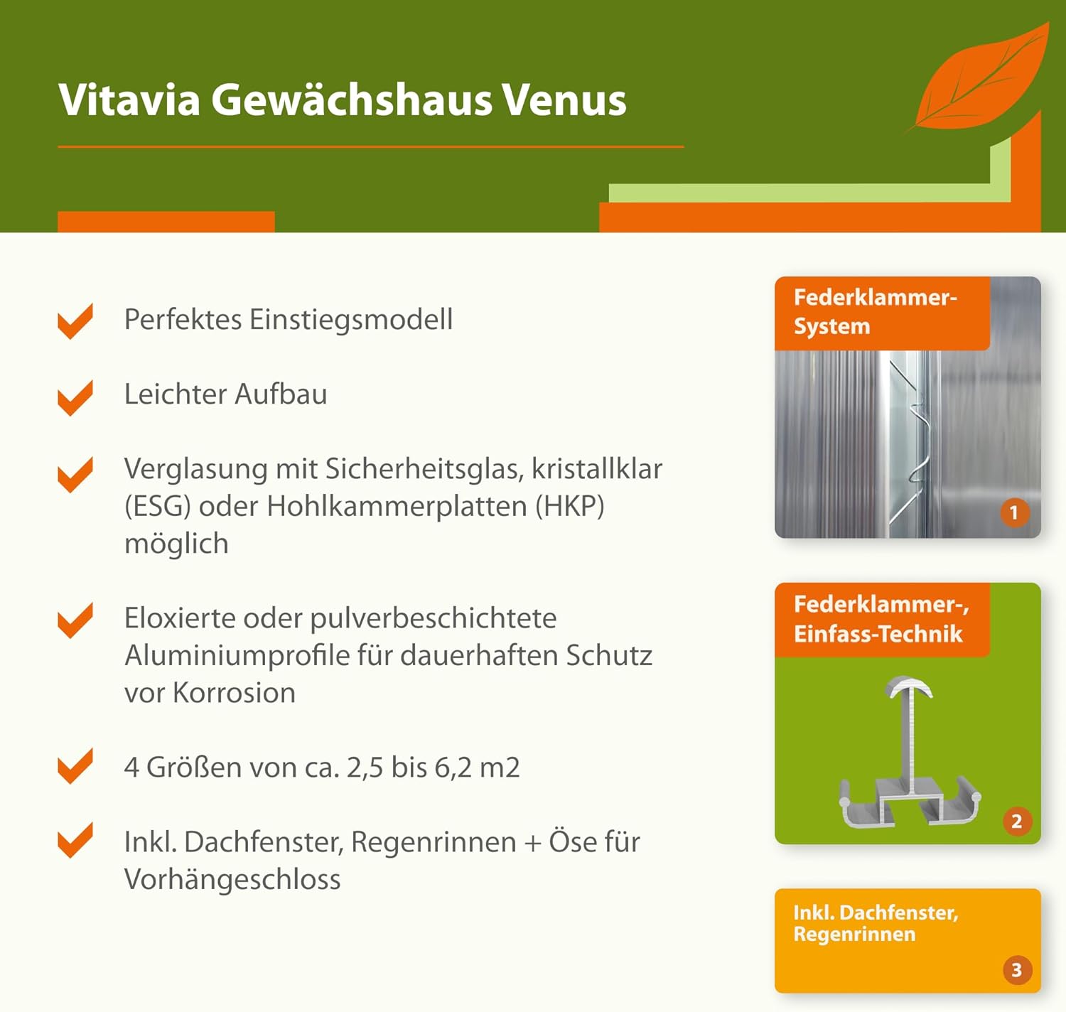 Vitavia Gewächshaus Venus 6200