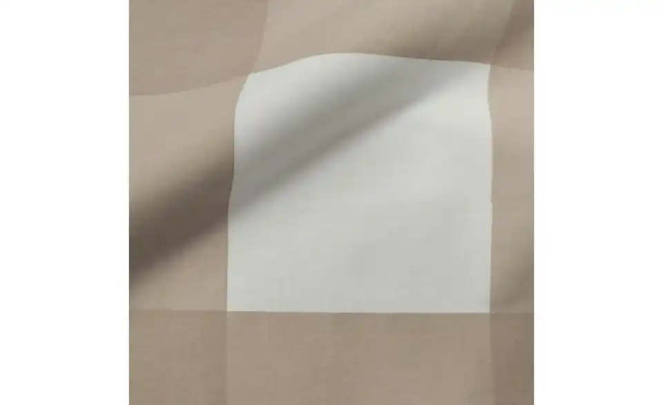 Perkal Bettwäsche-Set 200 cm 135 cm Taupe 135x200 cm