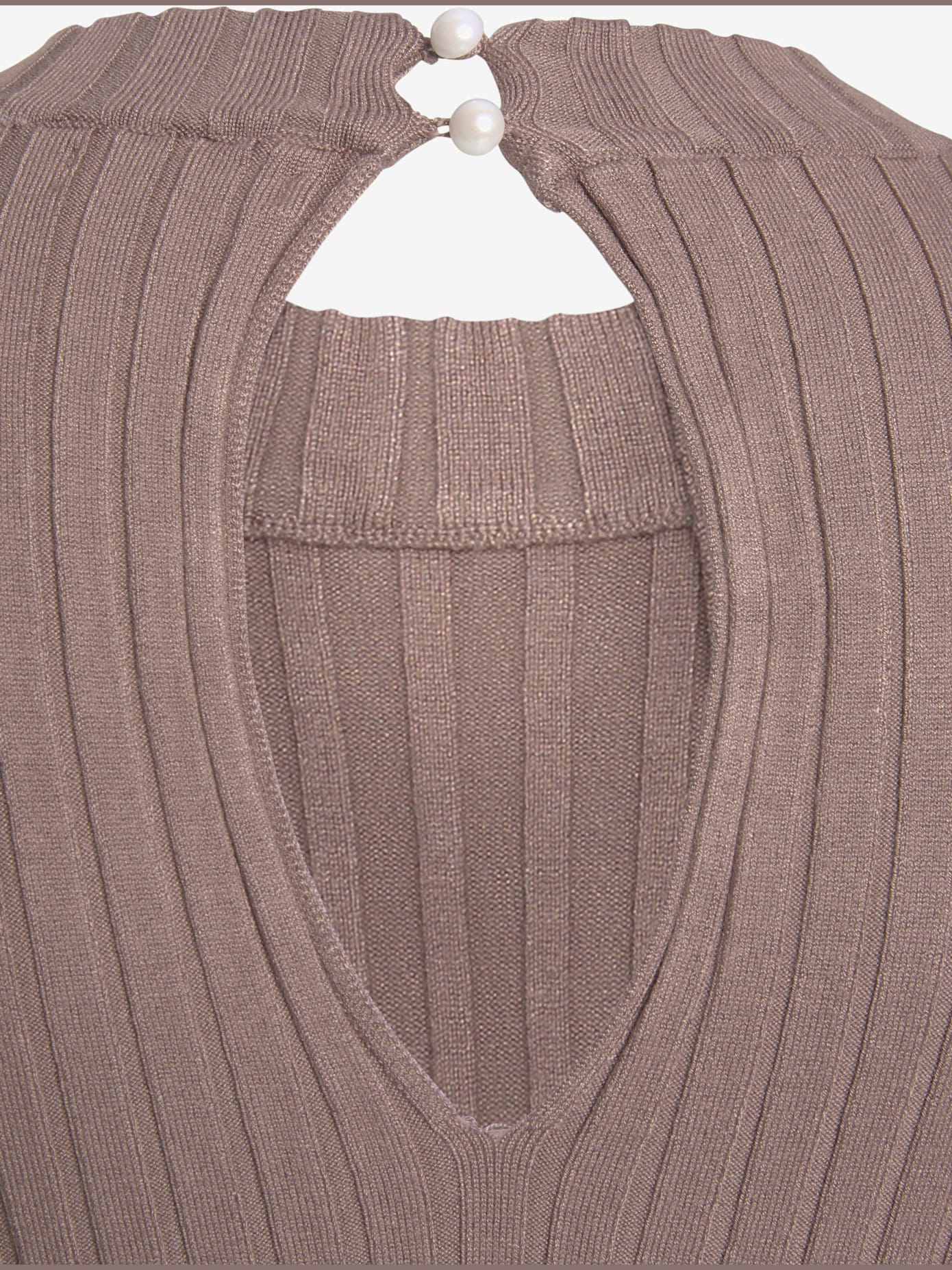Pull à manches courtes encolure ronde