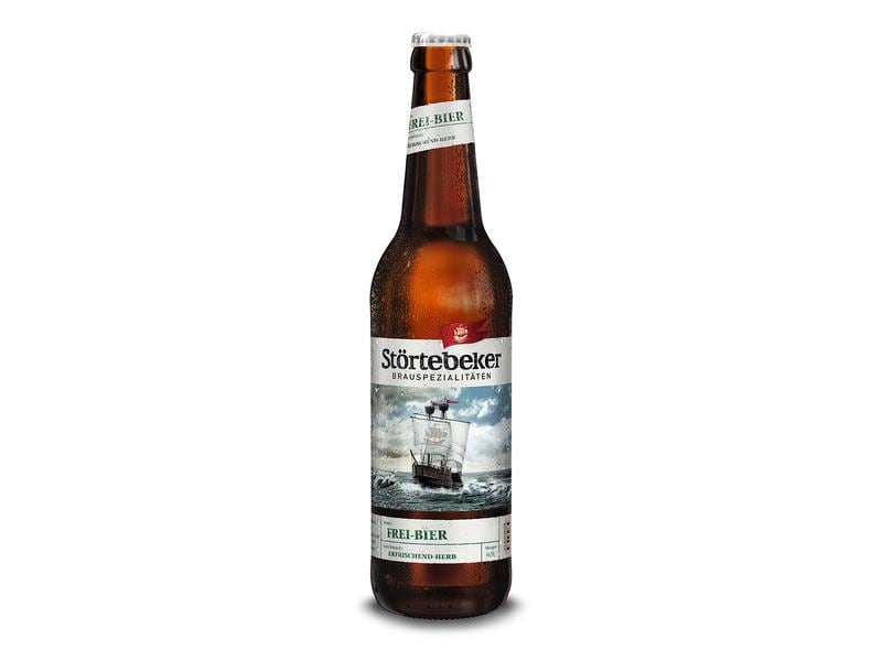 Brauerei Störtebeker Frei-Bier alkoholfrei 0.5 l Feinherbe Brauspezialität aus Deutschland