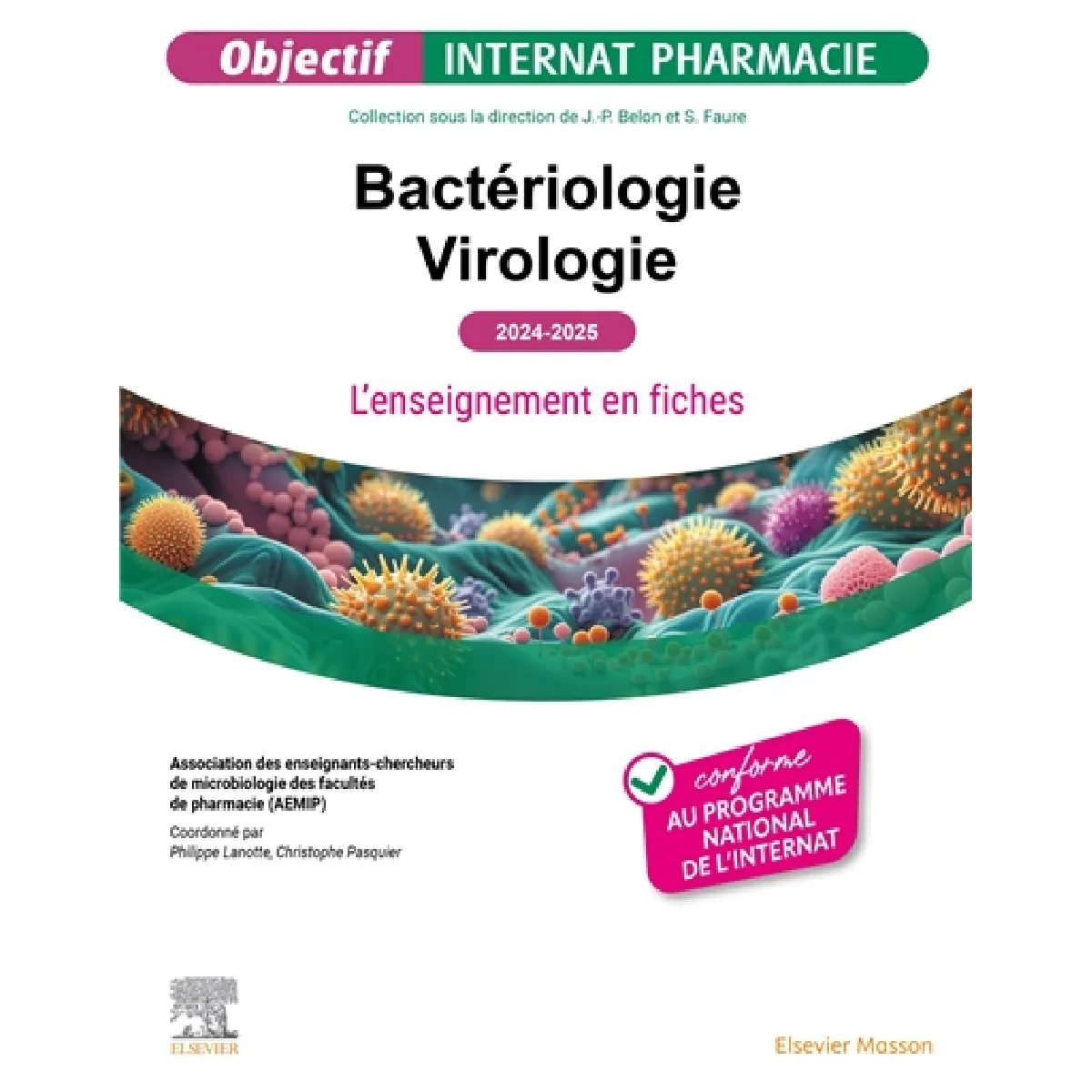 Bactériologie, virologie : l'enseignement en fiches : 2024-2025