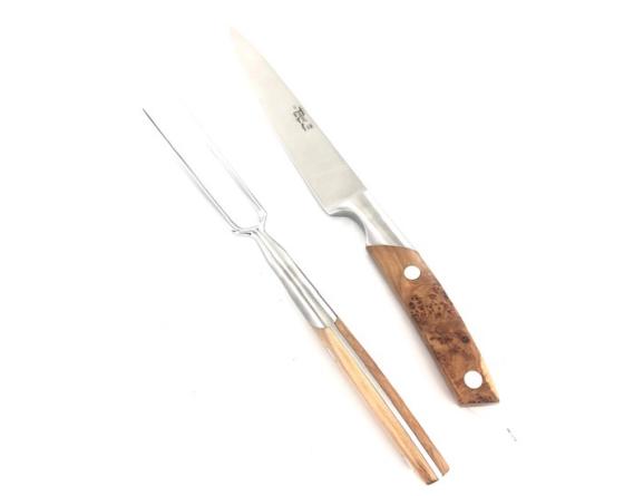 Service à Découper Baïonnette - Le Thiers par Goyon - Manche Genévrier Couteaux de cuisine professionnel