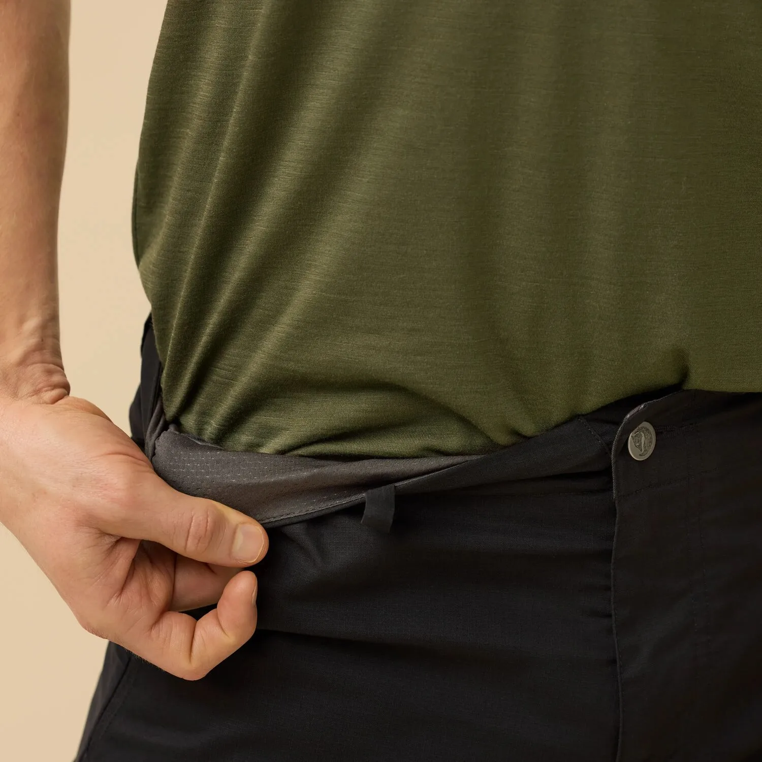 Fjällräven Hoja Hybrid Trousers M Black