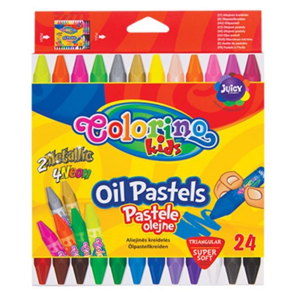 Colorino Pastel Óleo Triangular 24 Cores