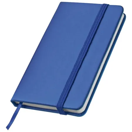 Macma Notizbuch A7+ (127x78mm) im PU Einband, 160 linierte Seiten, blau