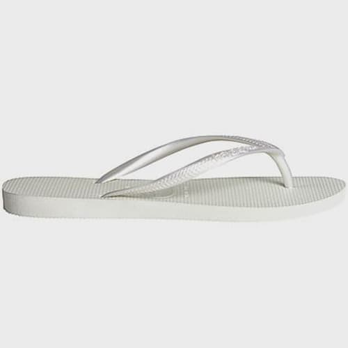 Tongs Femme Slim Blanc