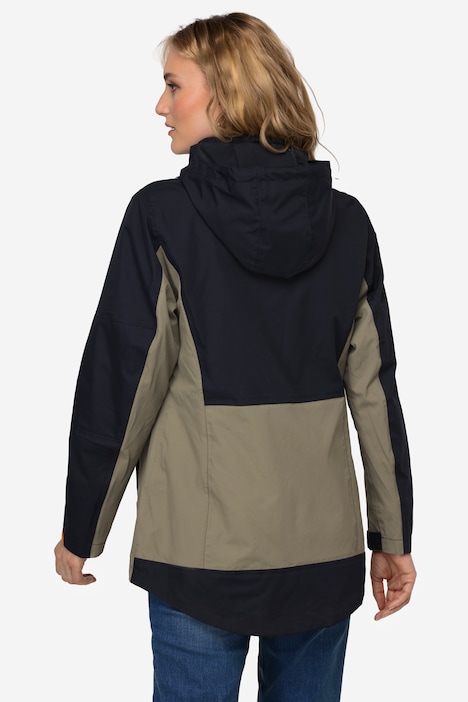 Funktions-Jacke, Kapuze, wasserabweisende Zipper
