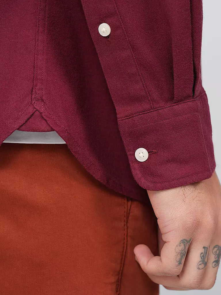 TOMMY HILFIGER Hemd Regular Fit rot