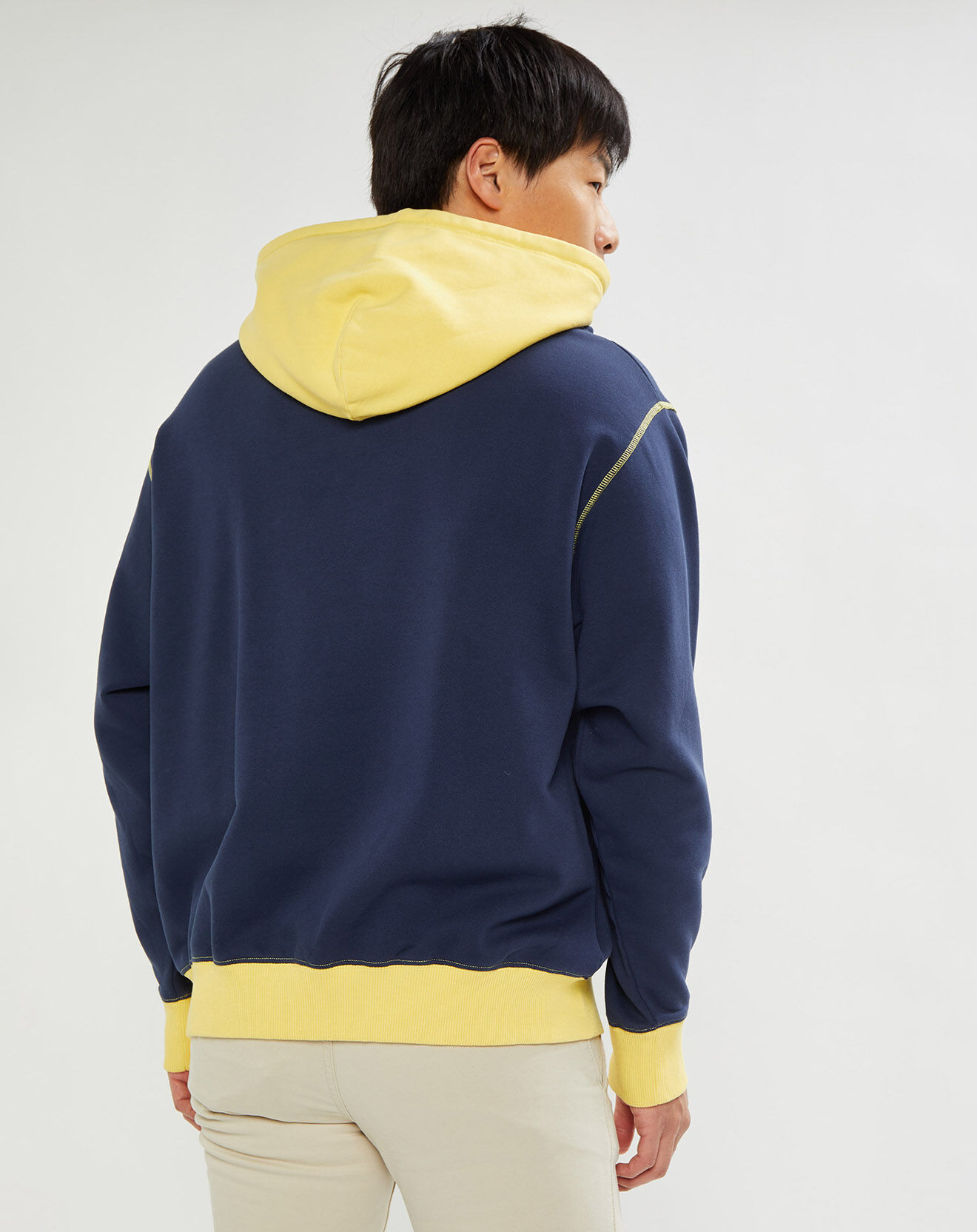 Tommy Jeans Sweat à capuche Colorblock bleu foncé