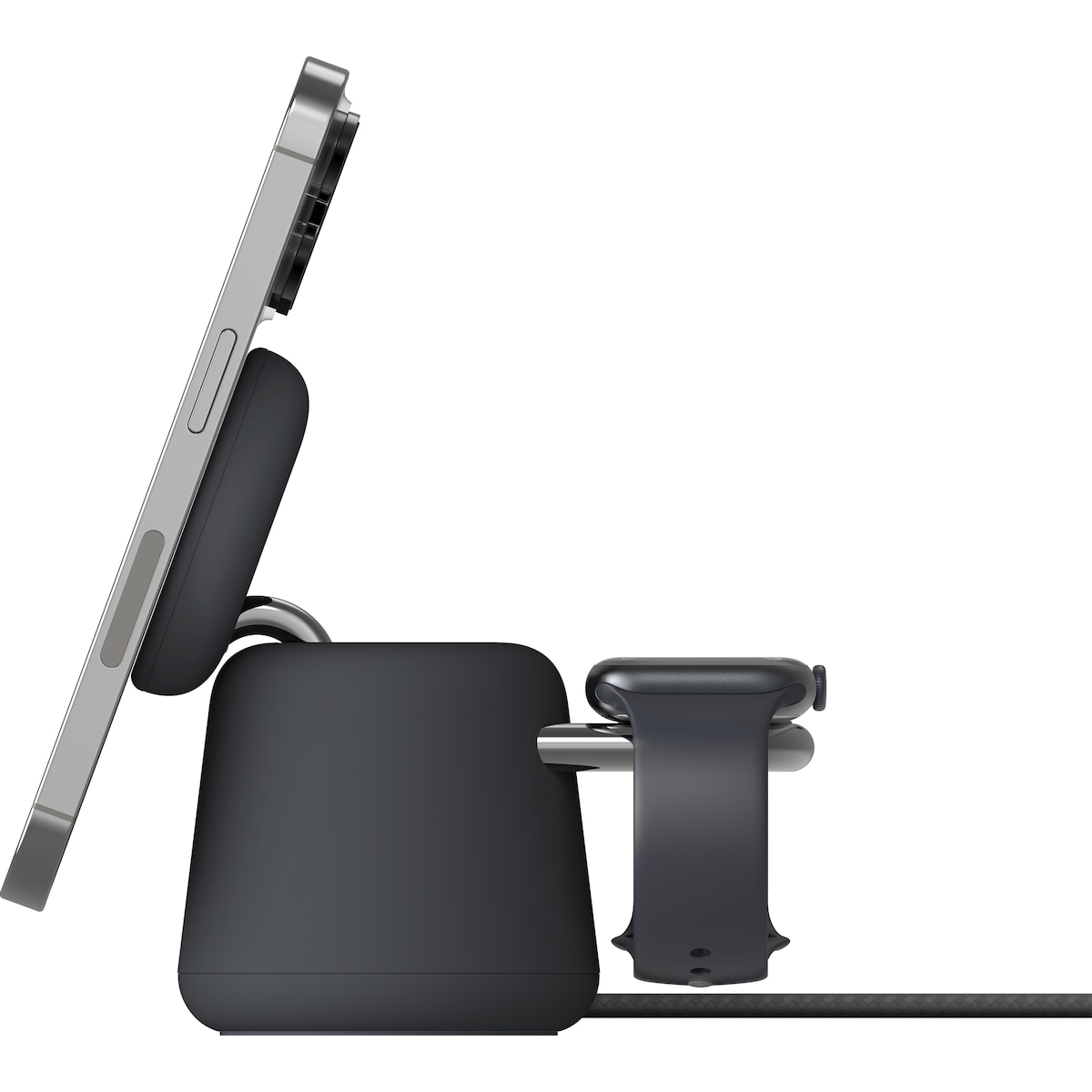 Belkin BoostCharge Pro 2-i-1 MagSafe 15W trådløs lader (sort)