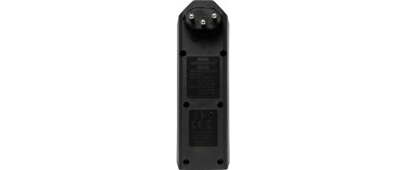 Abzweigstecker 3 x T13, 1 x USB A, 1 x USB C, 300° drehbarStabiler, formschöner Mehrfachstecker ohne Schalter aus hochbruchfestem Kunststoff