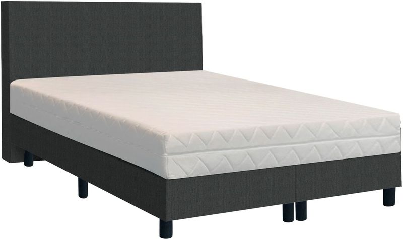 BEDDEN AMSTERDAM - Björn - Boxspring - Zwart - Inclusief Hoofdbord en Matras