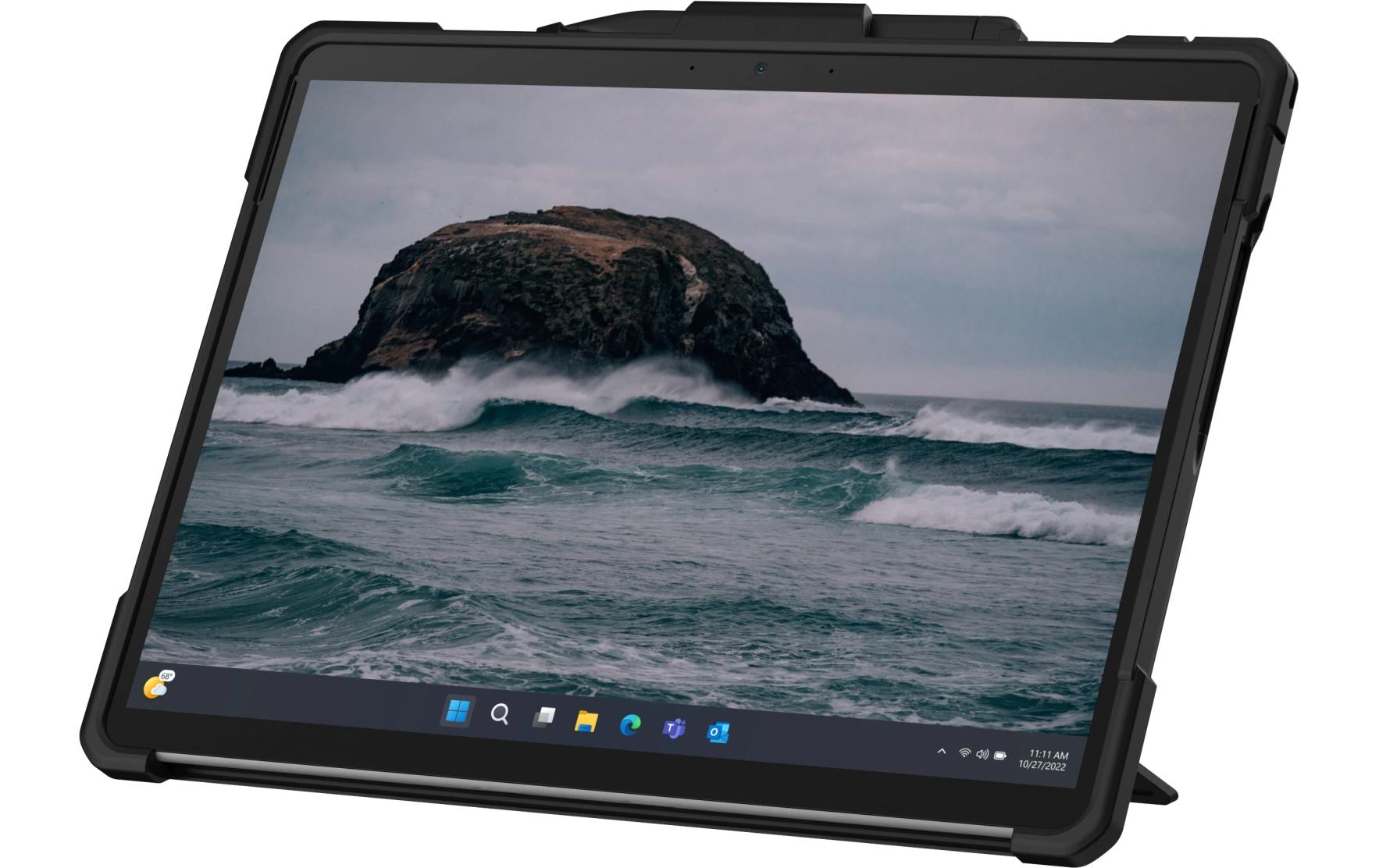 Tablet Back Cover Metropolis Surface Pro 9/10/11 BlackRobuste Tablet-Schutzhülle mit Standfuss für das Surface Pro 9/10/11