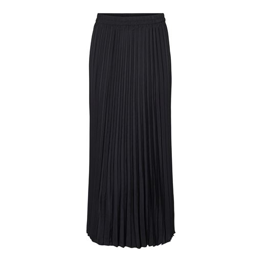Vero Moda Soma Plisse Maxi Nederdel, Sort, S