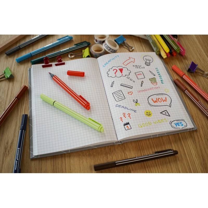 Stylo feutre Stabilo PointMax pointe 1 mm - Pochette de 18