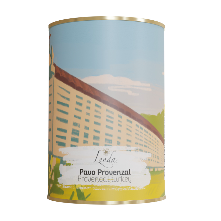 Lenda Provençal Turkey enlatado para cães