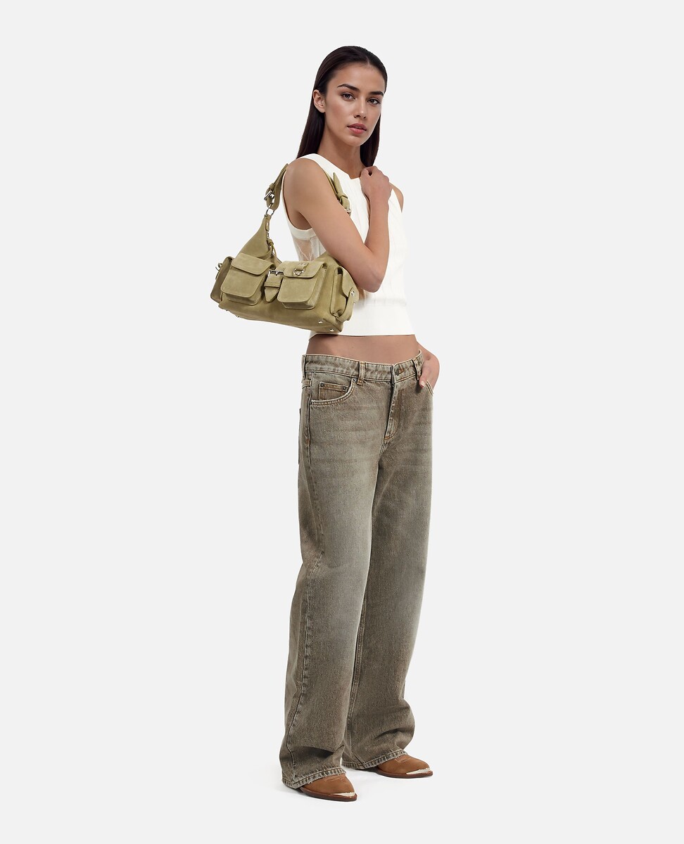THE KOOPLES<br>Calça jeans reta em denim