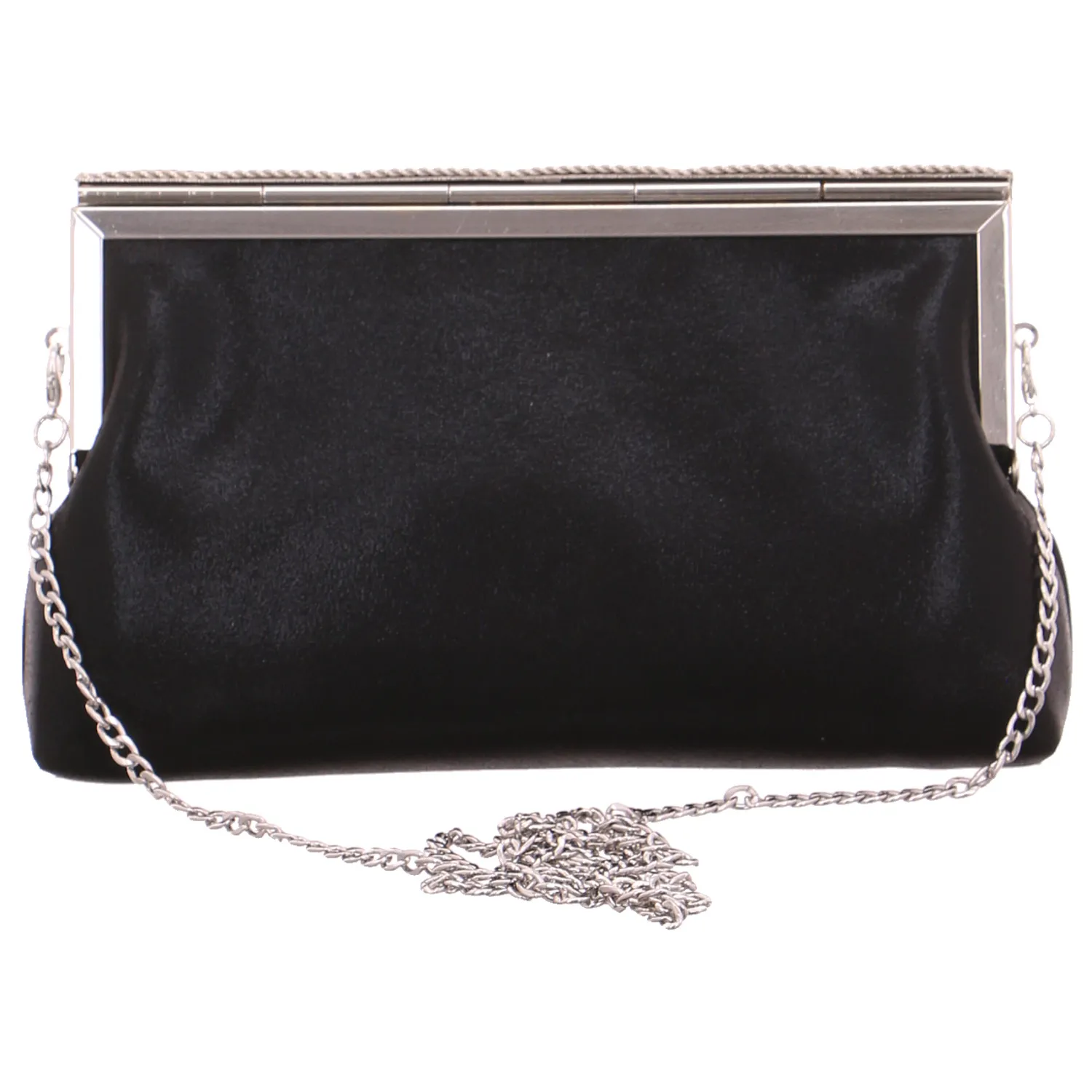 MENBUR Clutch / Abendtasche Schwarz Lederimitat