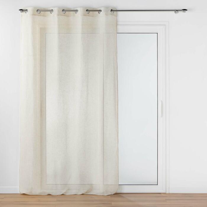 PANNEAU OEILLETS 140X240CM POLYESTER LIN UNI ALINE