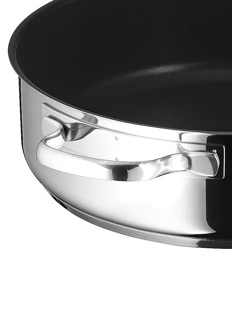 WMF Servier-Schmorpfanne mit Glasdeckel 28cm silber
