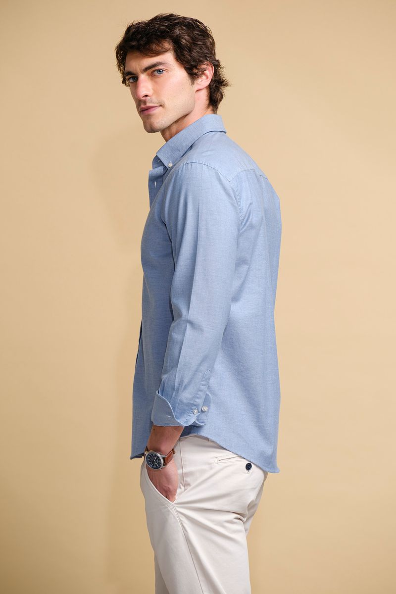 CAMISA OXFORD REGULAR COM ELASTANO