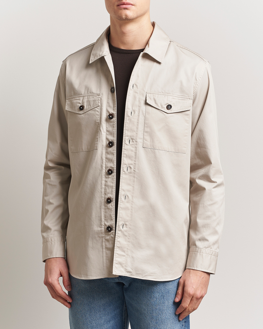 Grigio Cotton Overshirt Beige