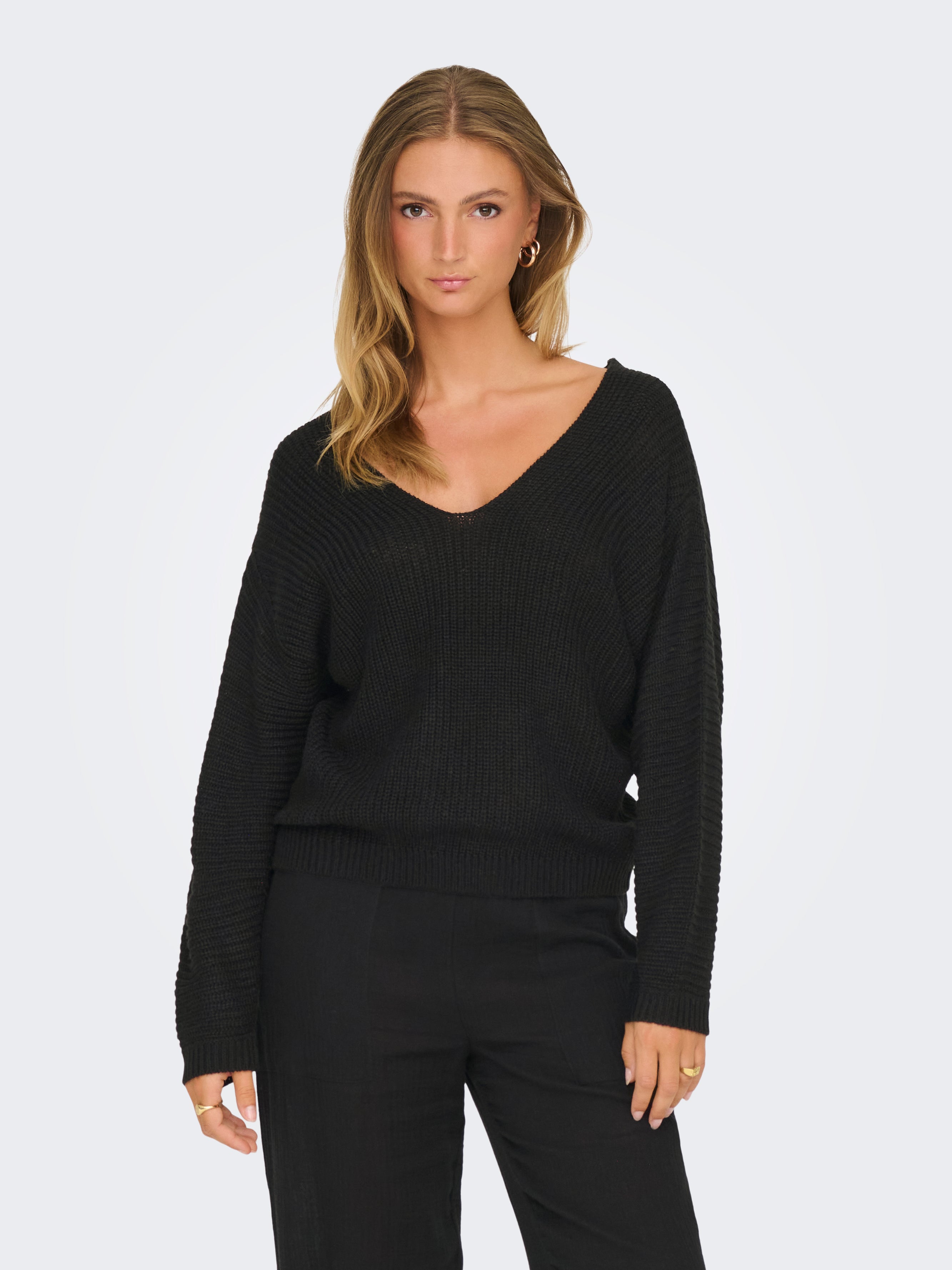JDYJUSTY Strickpullover Black