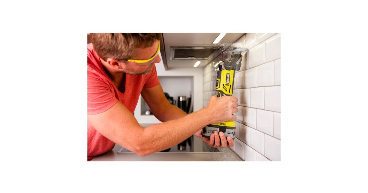RyobiR18MT-0 multifunctioneel gereedschap  (Groen/zwart, Accu niet inbegrepen)