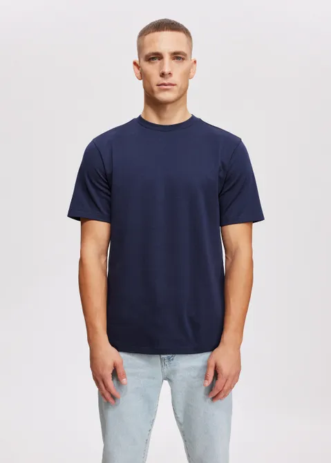 Basic t-shirt blauw (BLW.D)