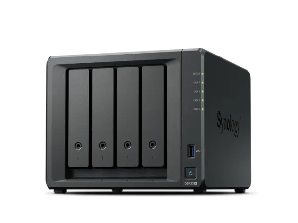 Synology Disk Station DS423  - NAS-server - 4 bays - SATA 6Gb/s - RAID 0, 1, 5, 6, 10, JBOD - RAM 2 GB - Gigabit Ethernet - iSCSI support