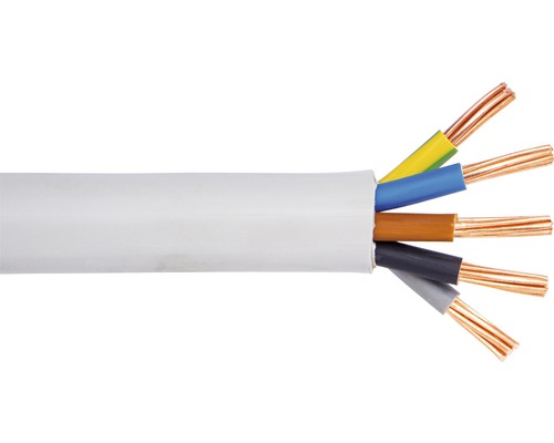 Ommantelde kabel NYM-J 5x16 mm² grijs 2 m