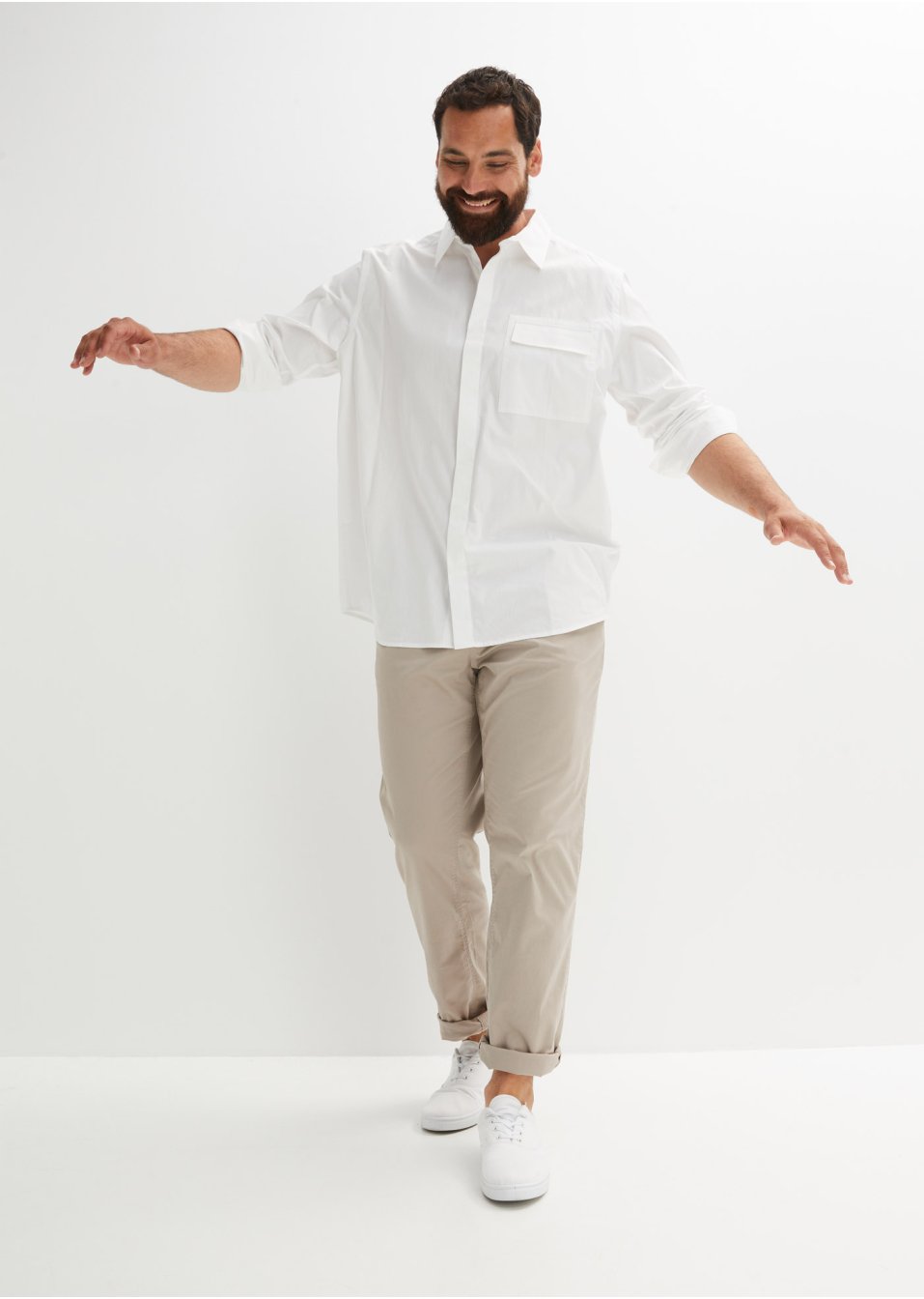 Chemise manches longues avec poche poitrine