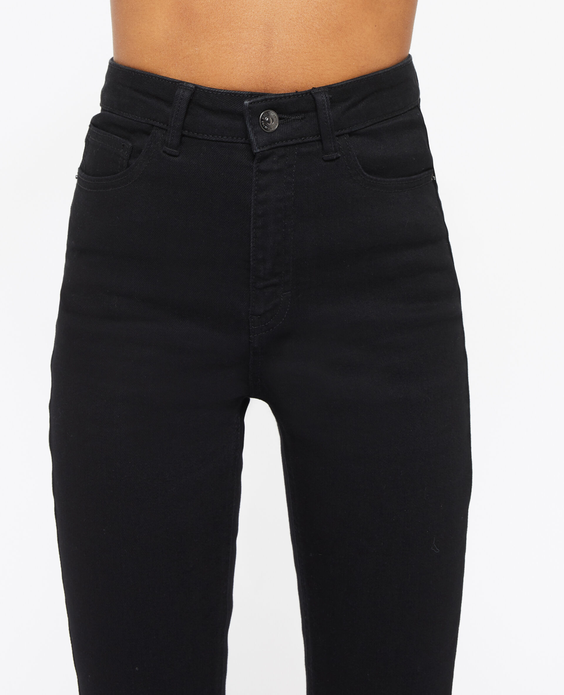 Jean skinny taille haute - Noir