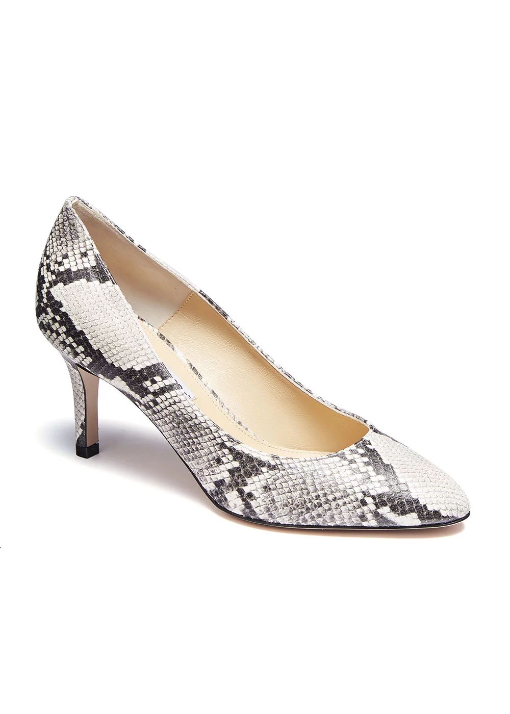ESCARPIN PYTHON NATUREL TALON 7 CM