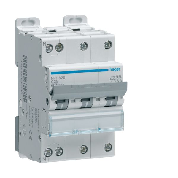Hager Disjuntor 3P N 32A C 6/10KA - NFT832