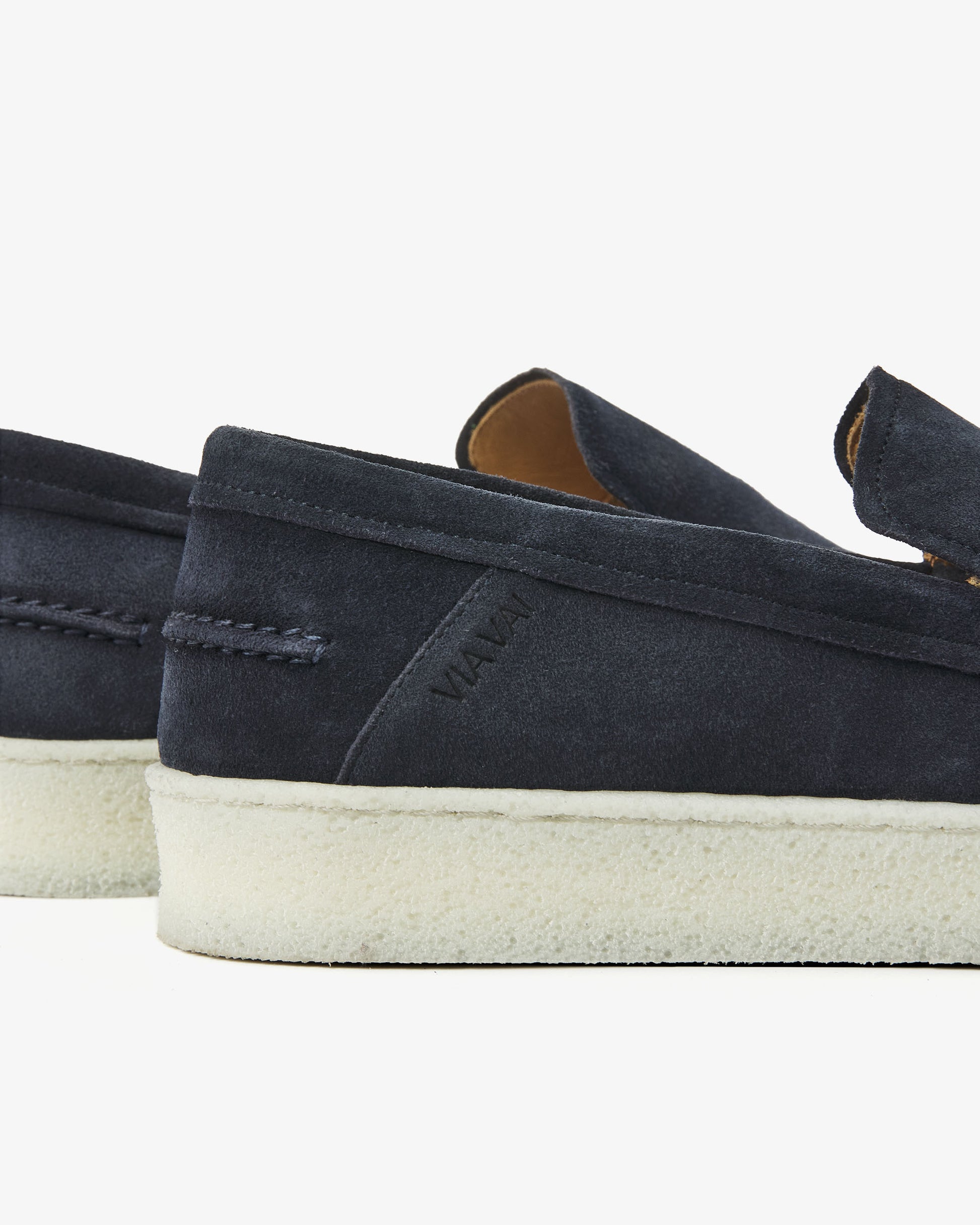 VIA VAI blauwe heren loafers Zane Tyler