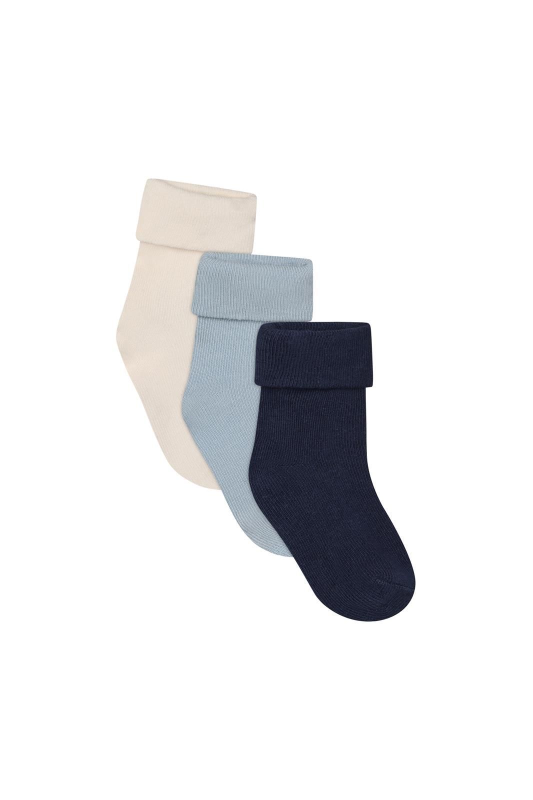 Noppies Newborn Sokken (3 paar) - Black Iris