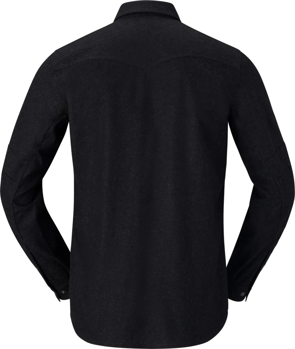 Norrøna Tamok Wool Plain Shirt M'S Caviar Melange
