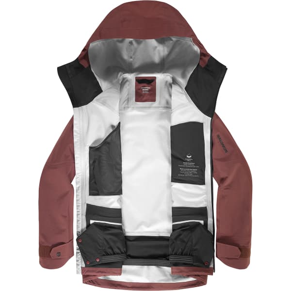 Veste de ski SALOMON ABSOLUTE 3L JKT RUM RAISIN