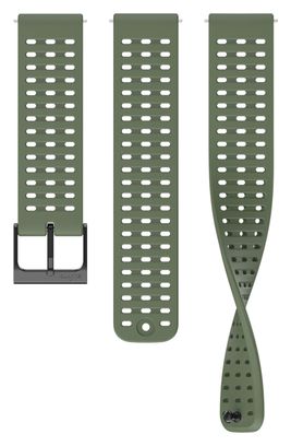 Bracelet de Montre Silicone Suunto Athletic 2 22mm Forest Green - Kaki