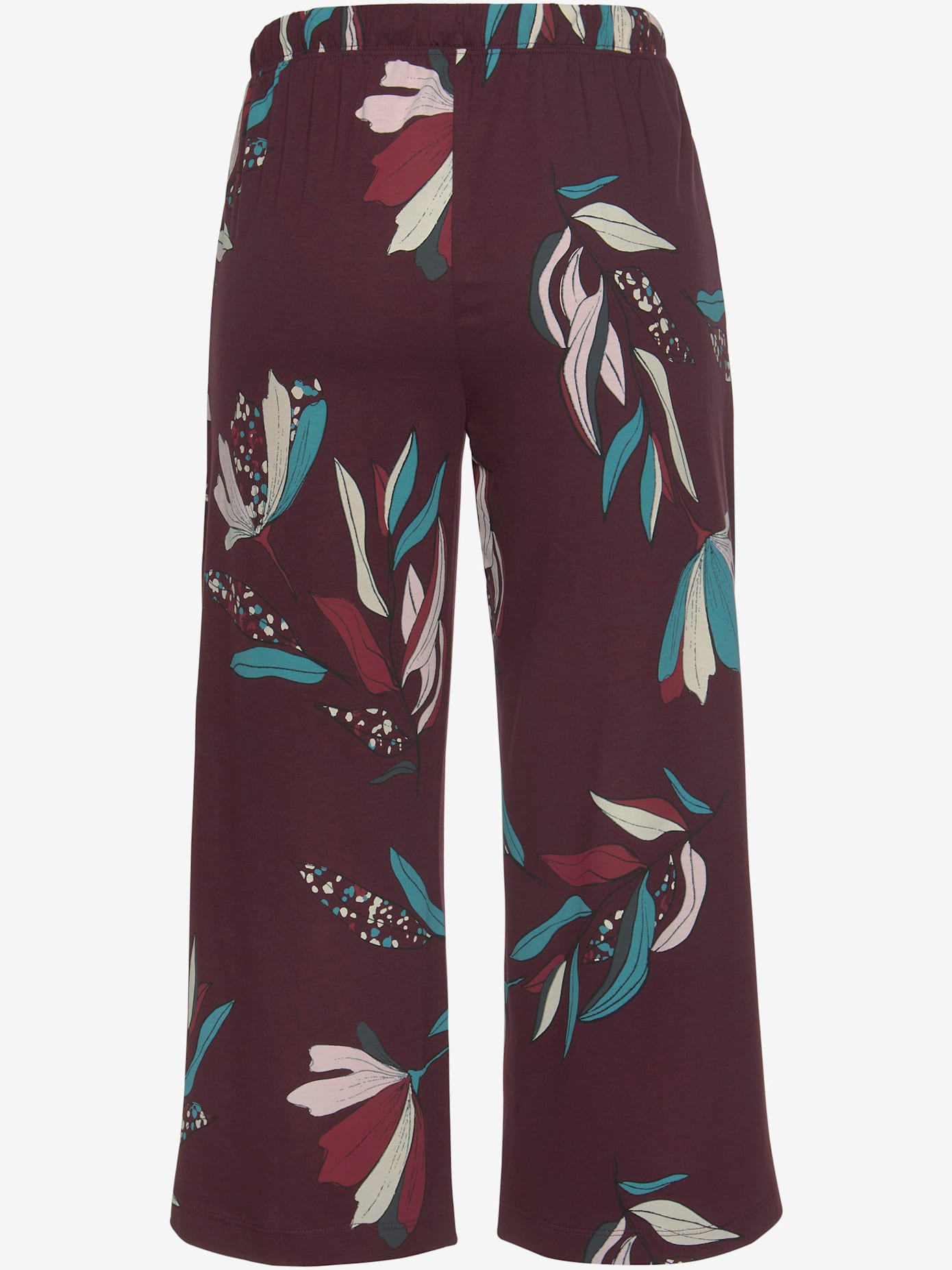 Bas de pyjama élégante pantacourt de pyjama avec motif sur toute la surface