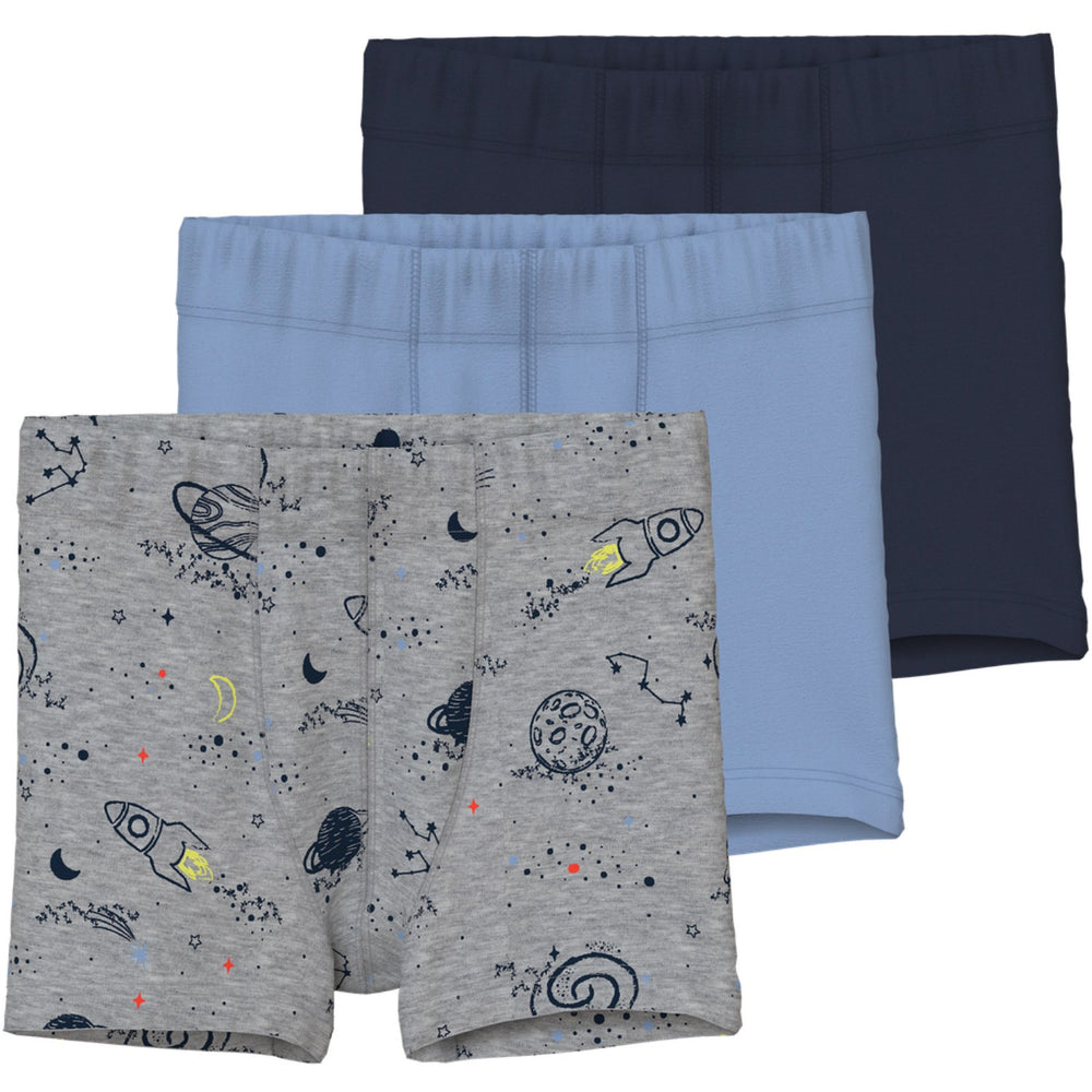 Køb Name It Grey Melange Nmmtights 3P Grey Space Noos
