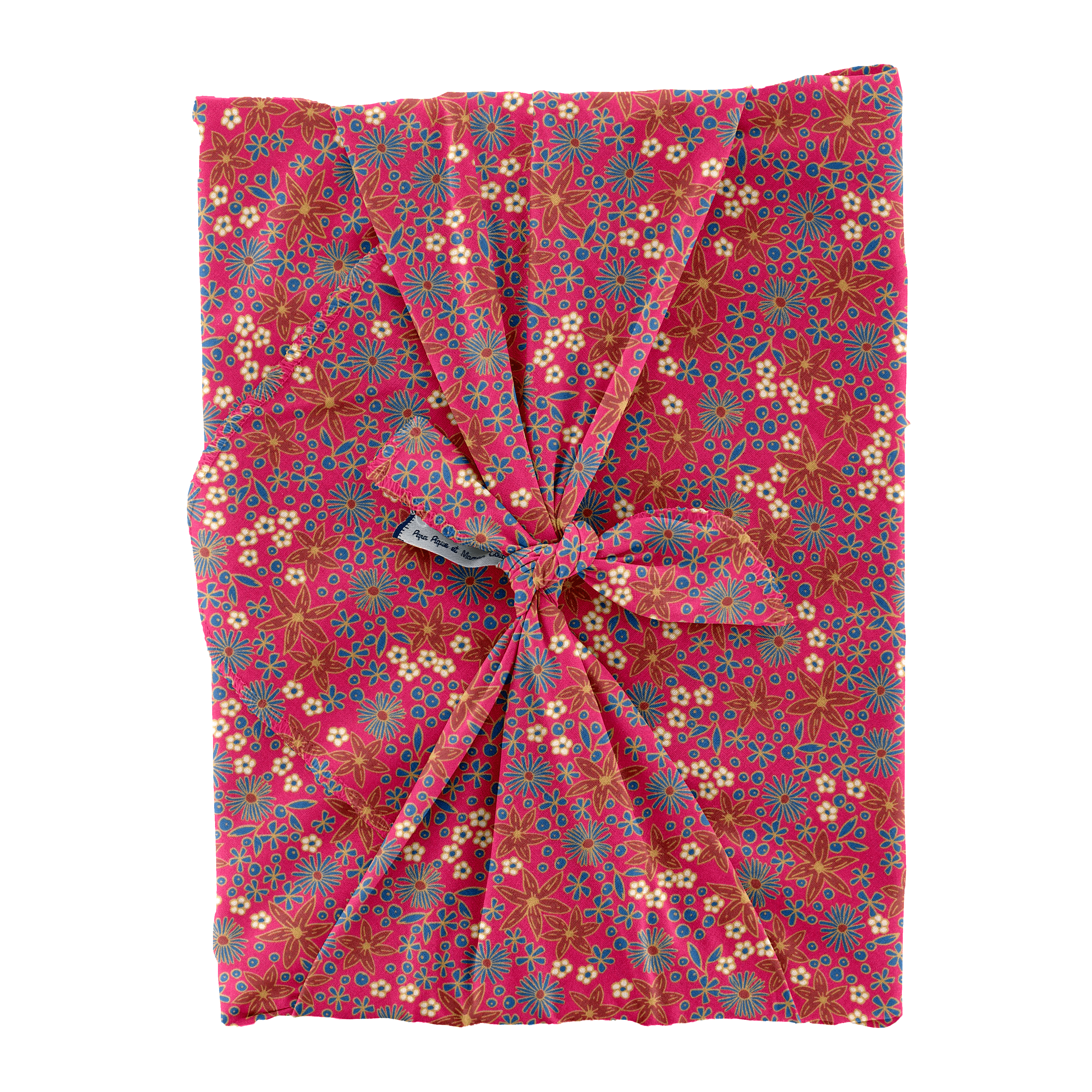 Furoshiki Grand 73 X 73 Cm Badiane Framboise