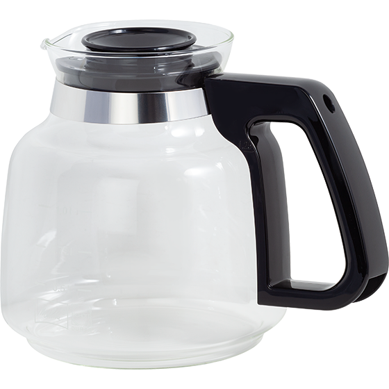 Glaskanne für Excellent 5.0 Filterkaffeemaschine Schwarz